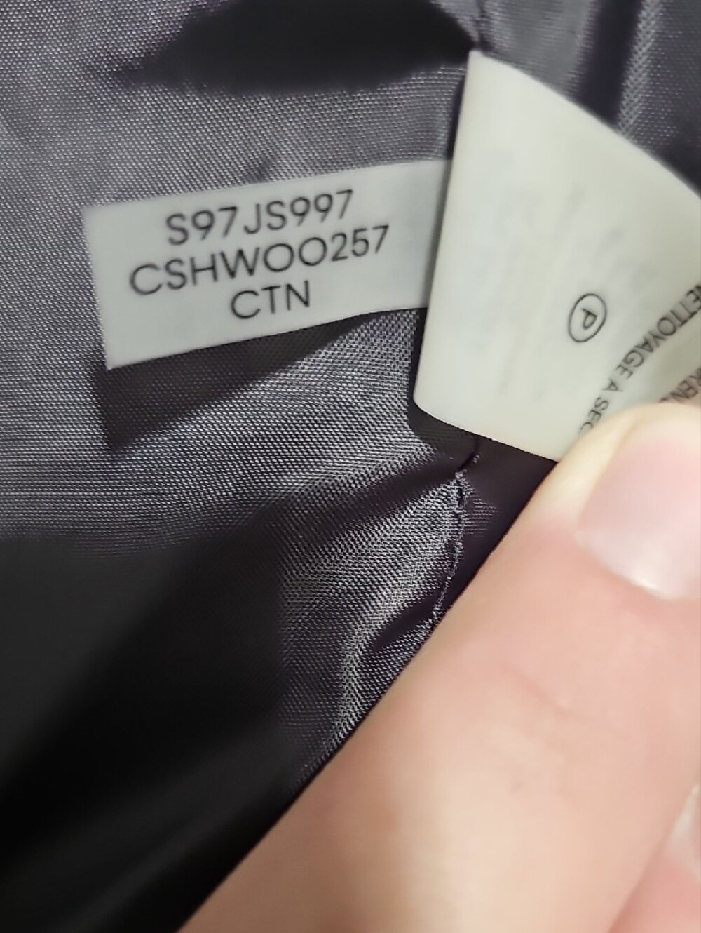 Calvin Klein Womens Gray Pinstripe Double Breasted Blazer Jacket Size 8 S97JS997 - Picture 8 of 9
